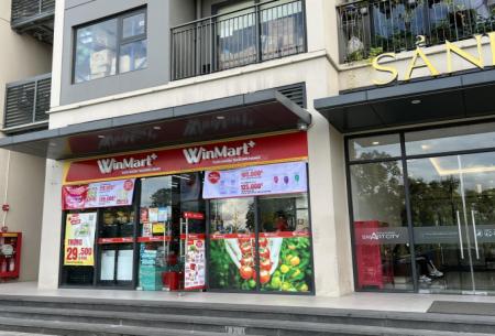 Bán căn shophouse góc 2 tầng 130m2 Vinhomes Smart City, HĐT 720 triệu/năm, sổ đỏ, giá tốt T9/2023